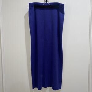 EILEEN FISHER NWT $168 Merino Wool Knit Straight Skirt Sz L Designer Fall Winter